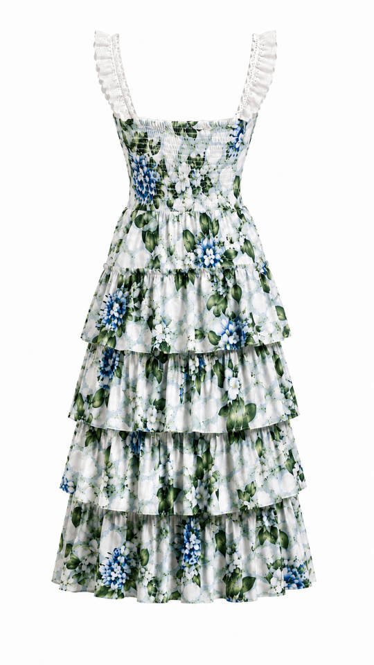 BLUE BLOOM DRESS